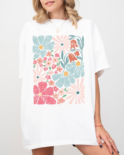 Groovy Blossoms - Comfort Colors Tshirt