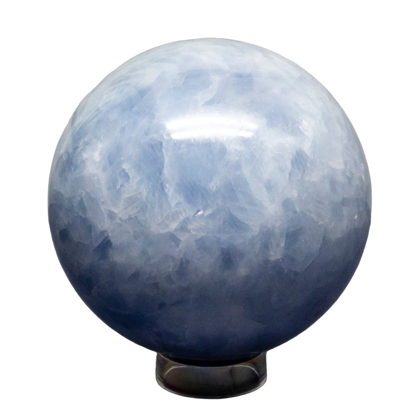 Blue Calcite Spheres 72-93mm