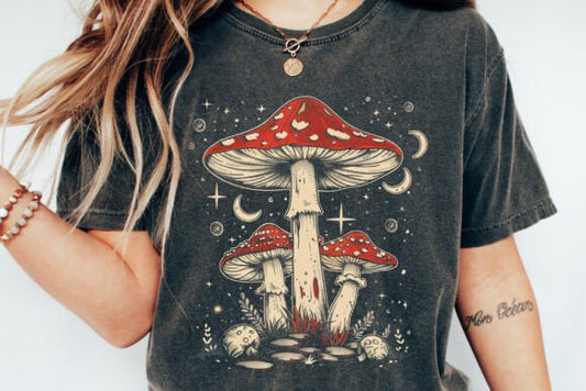 Boho Retro Mushrooms - UNISEX Shirt