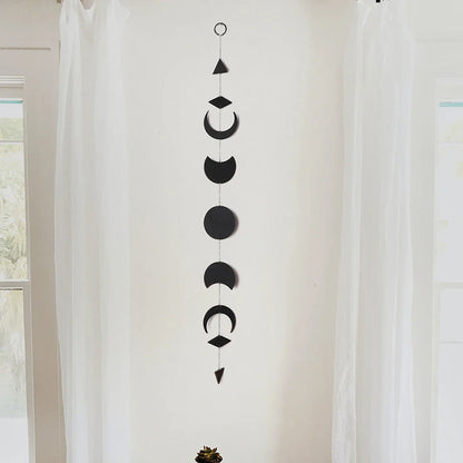 Black Moon Phase Wall Hanger