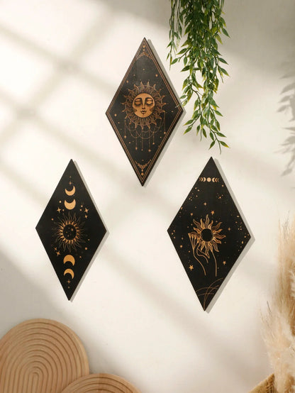 Wood Witchy Wall Plaques