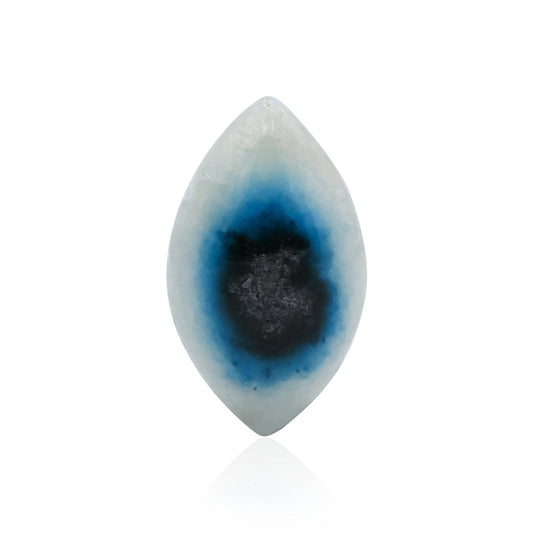Rare Eyeshape Blue Ice Glacierite Cabochon - 1 piece