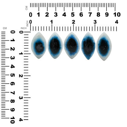 Rare Eyeshape Blue Ice Glacierite Cabochon - 1 piece