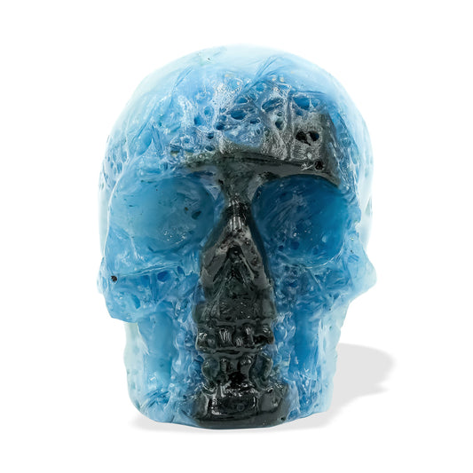 Starborn Blue Ice Glacierite Hand-Carved Skull 25-30 mm