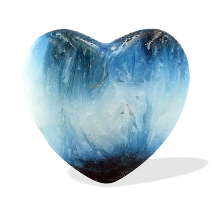 Starborn Blue Ice Glacierite Heart Shaped Stone - 1 Piece