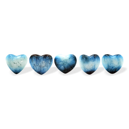 Starborn Blue Ice Glacierite Heart Shaped Stone - 1 Piece