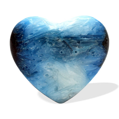 Starborn Blue Ice Glacierite Heart Shaped Stone - 1 Piece