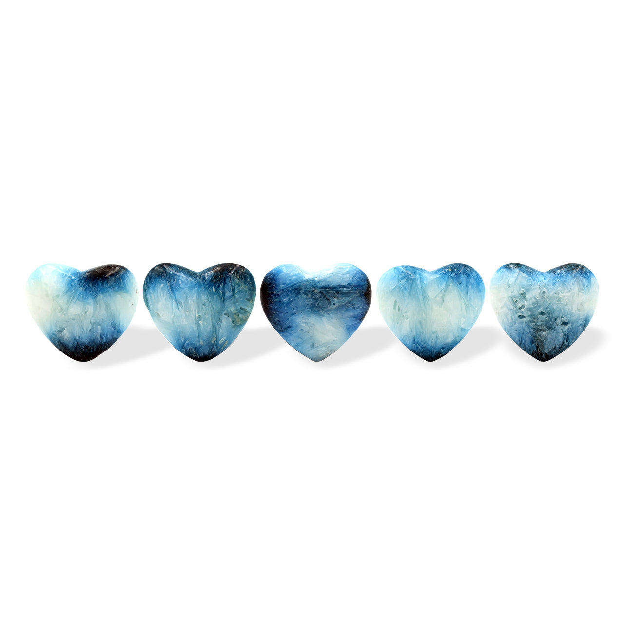 Starborn Blue Ice Glacierite Heart Shaped Stone - 1 Piece