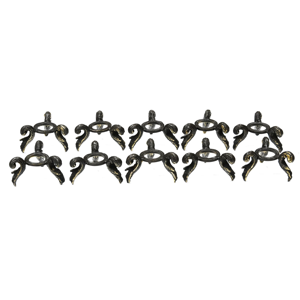 Starborn Gemstone Sphere Brass Holder - 10 pieces