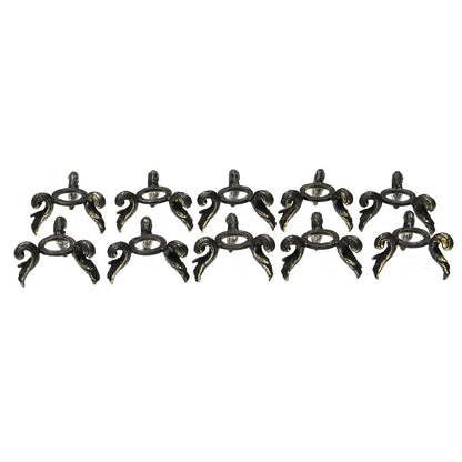 Starborn Gemstone Sphere Brass Holder - 10 pieces