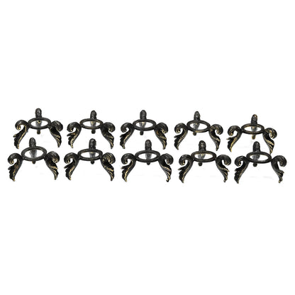 Starborn Gemstone Sphere Brass Holder - 10 pieces
