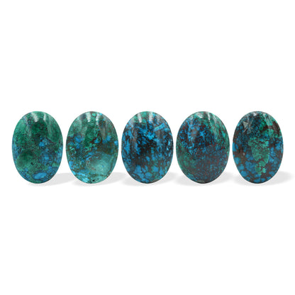 Starborn Natural Chile Chrysocolla Oval Cabochon 27mm - 1 piece
