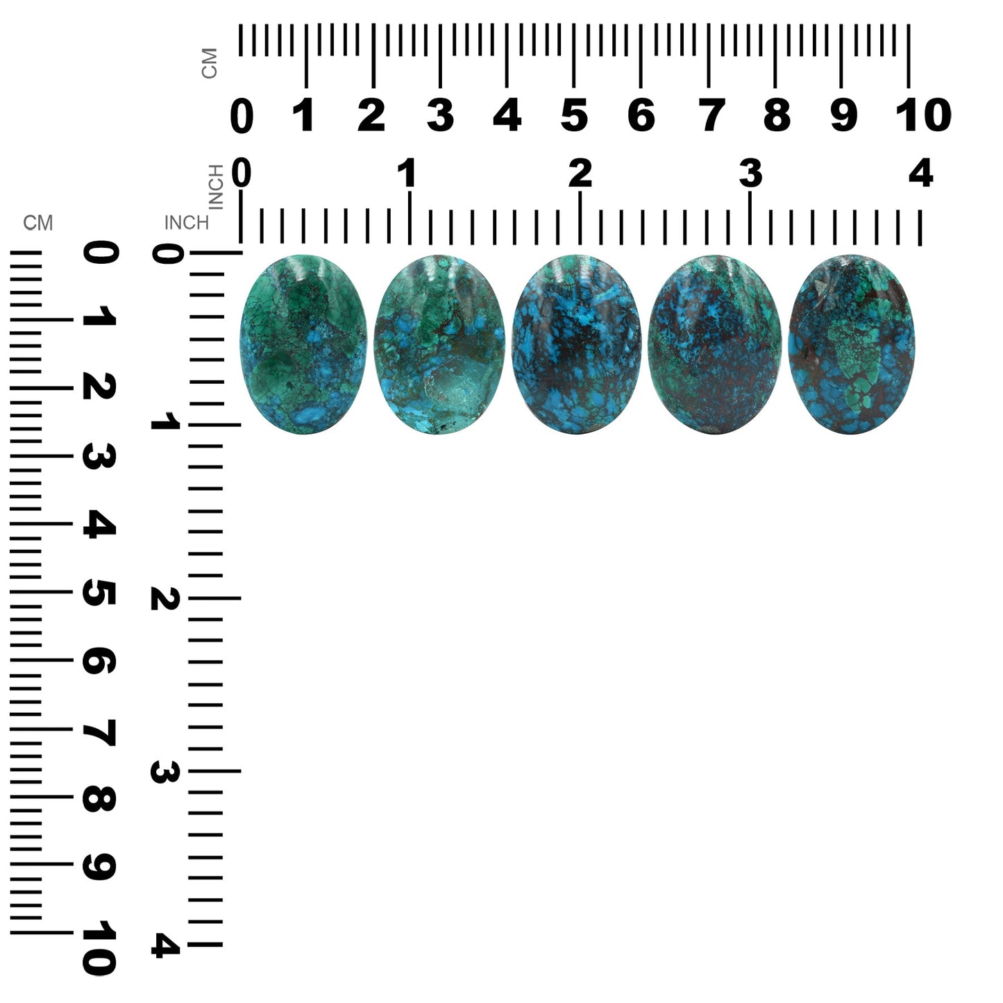 Starborn Natural Chile Chrysocolla Oval Cabochon 27mm - 1 piece