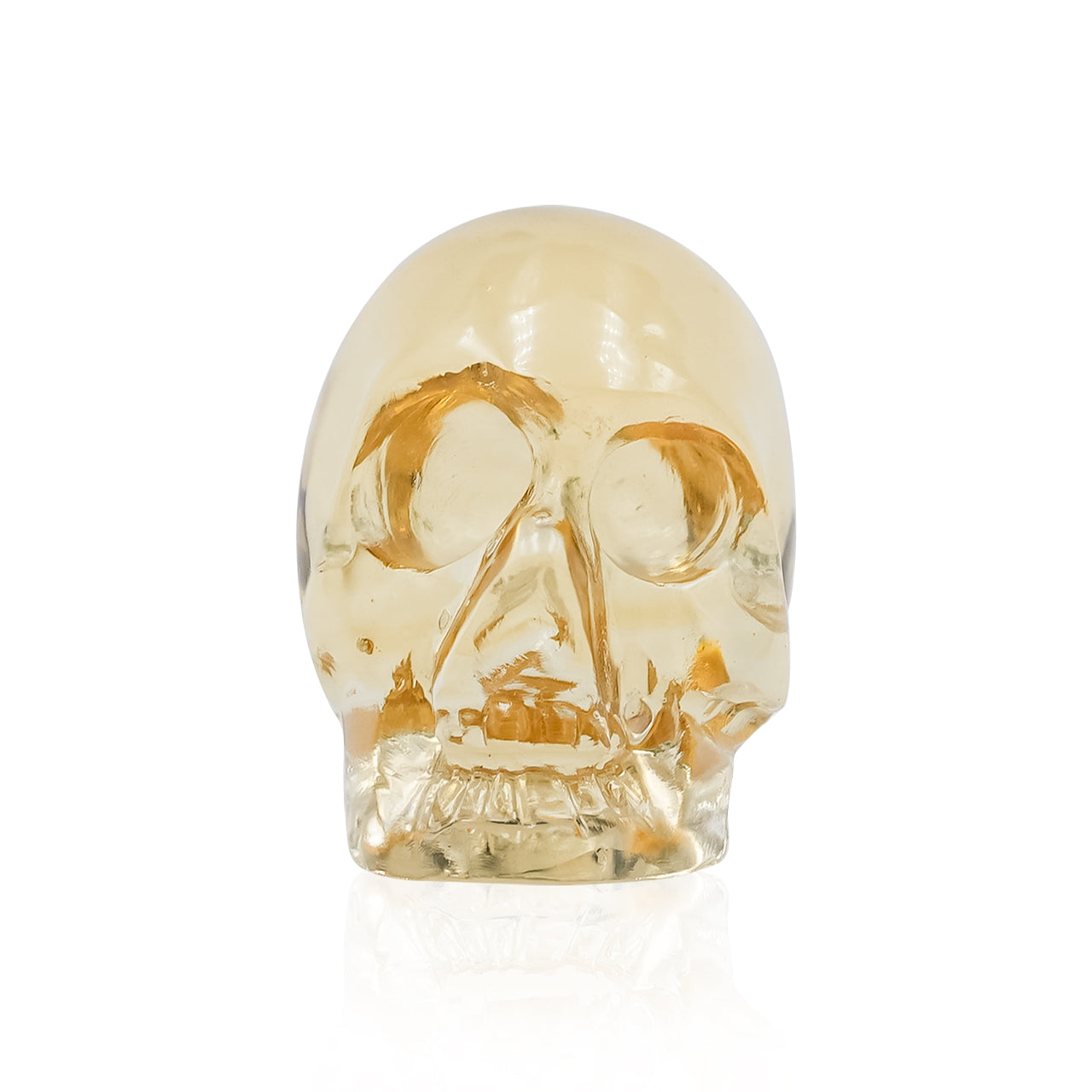 Starborn Citrine Mini Skull Carving - 1 Piece