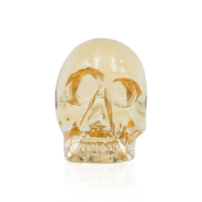 Starborn Citrine Mini Skull Carving - 1 Piece