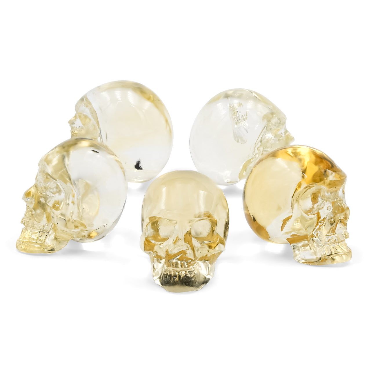 Starborn Citrine Mini Skull Carving - 1 Piece