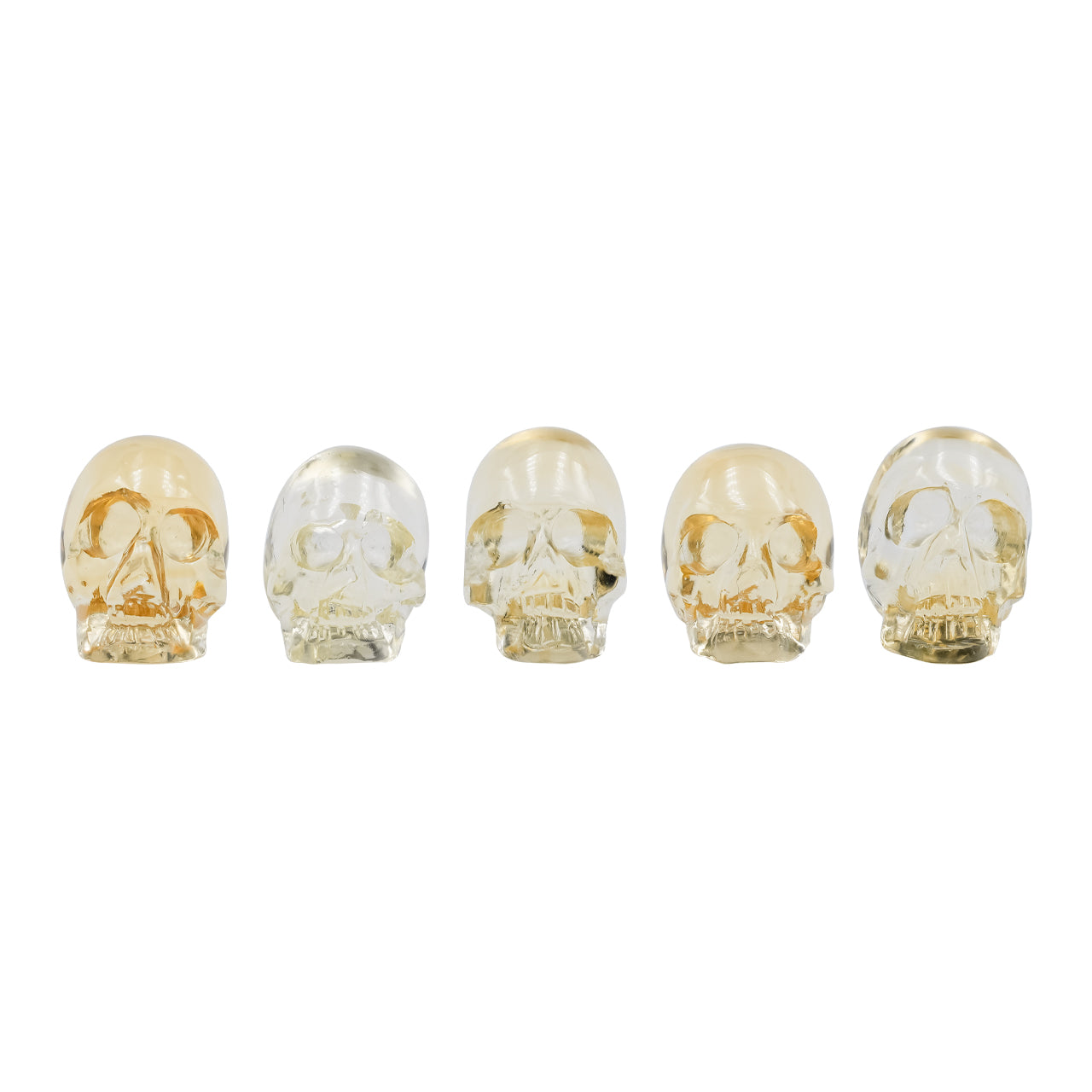 Starborn Citrine Mini Skull Carving - 1 Piece