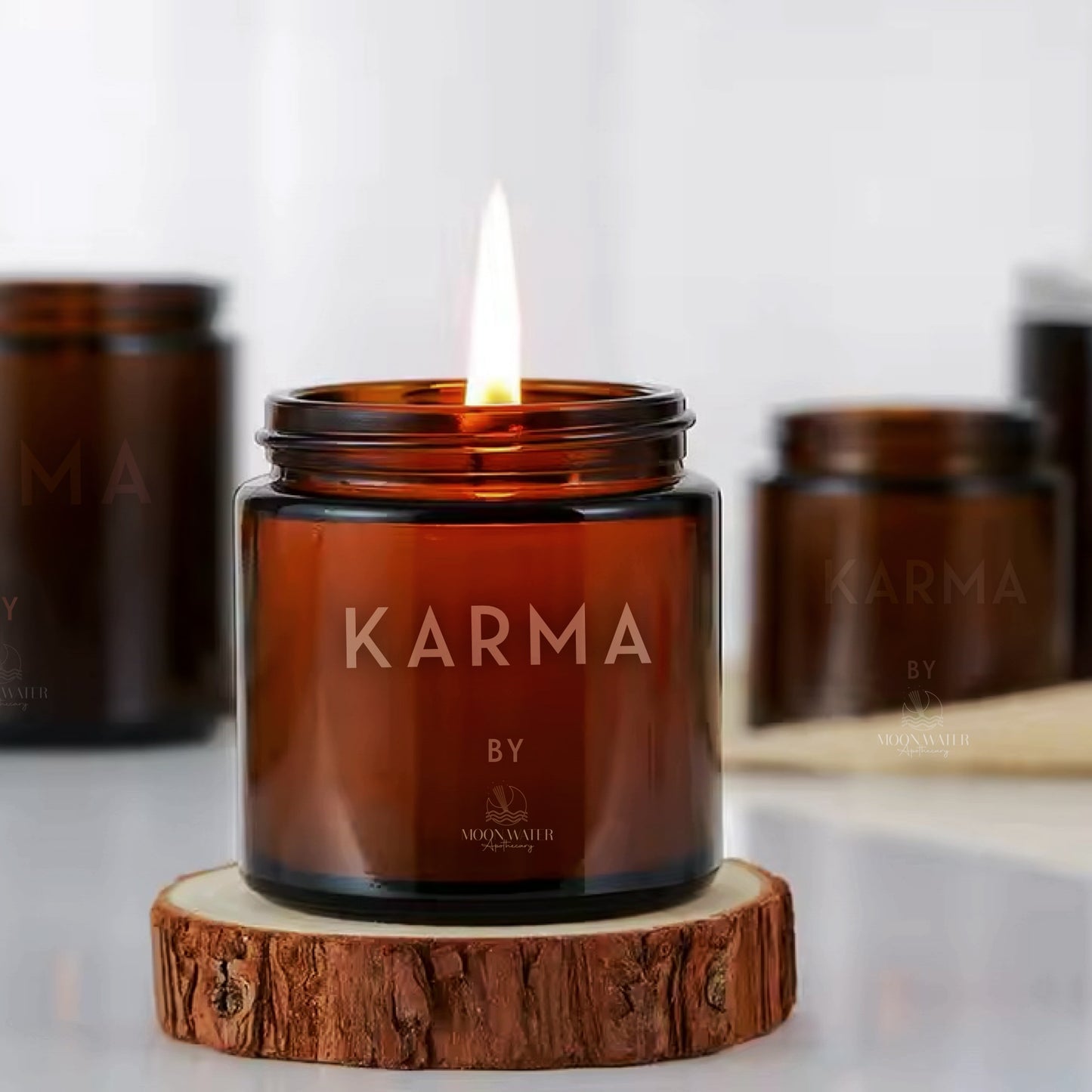 Karma Candle - *hidden crystal inside!* (*pre-order* will ship 1/30)