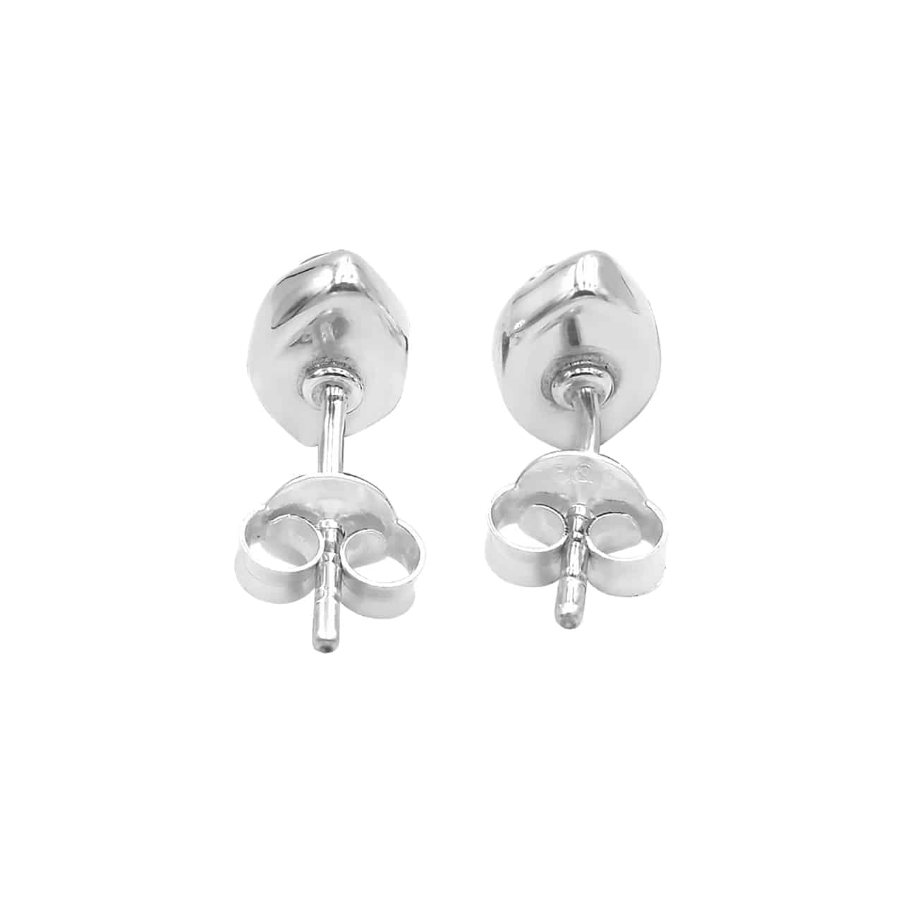 Herkimer Diamond Sterling Silver Post Earrings Set of 5 pairs