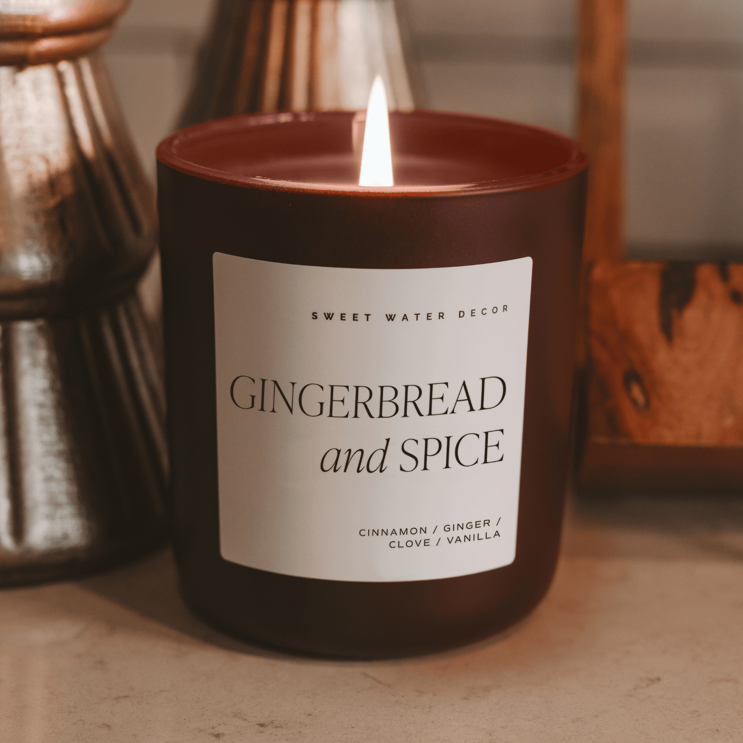 "Gingerbread & Spice" 15oz - Ginger, Nutmeg, Vanilla, Orange, Eucalyptus