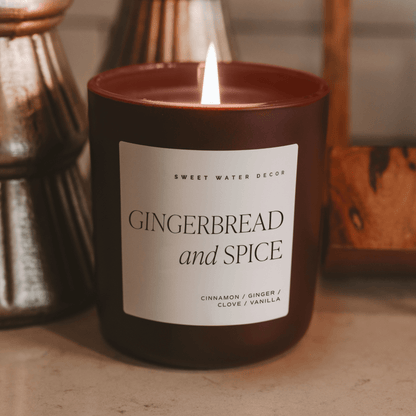 "Gingerbread & Spice" 15oz - Ginger, Nutmeg, Vanilla, Orange, Eucalyptus