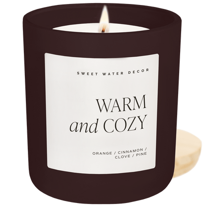 "Warm & Cozy" 15oz - Orange, Cinnamon, Cypress, Clove, Vetiver, Pine