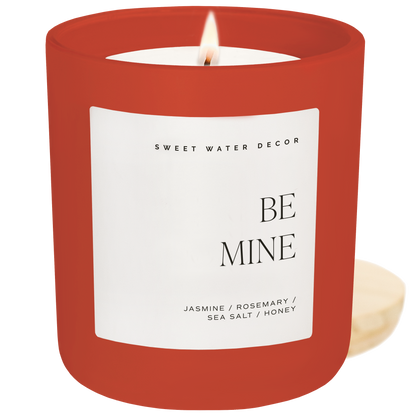 Be Mine Soy Candle - Red Matte Jar - 15 oz