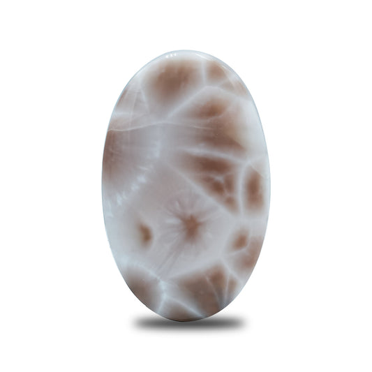 Starborn Pink Natrolite Oval Cabochon (18x30mm) - 1 Piece