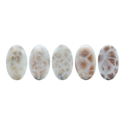Starborn Pink Natrolite Oval Cabochon (18x30mm) - 1 Piece