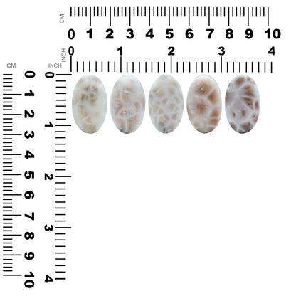 Starborn Pink Natrolite Oval Cabochon (18x30mm) - 1 Piece