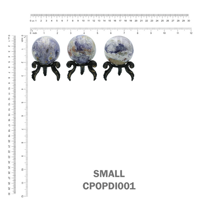 Purple Opal Sphere with Brass Decorative Display