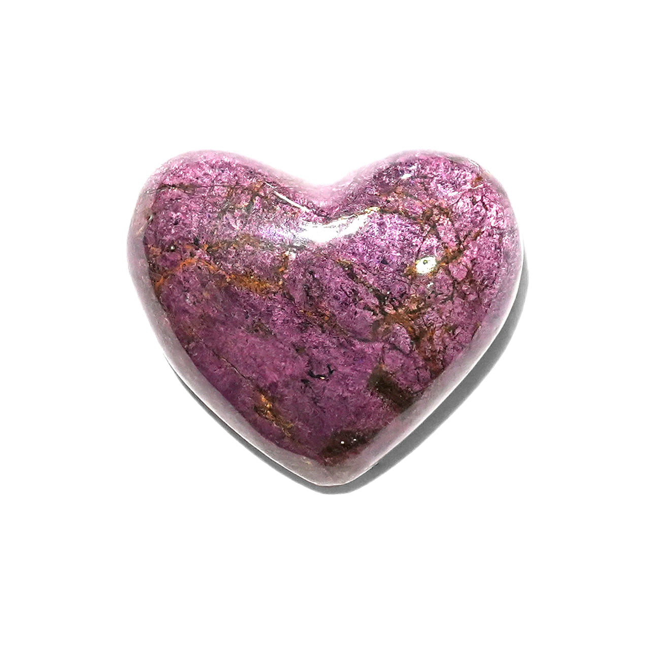 Starborn Hand Carved Purpurite Heart (18-20mm) - 1 Piece