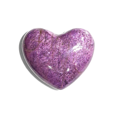 Starborn Hand Carved Purpurite Heart (18-20mm) - 1 Piece