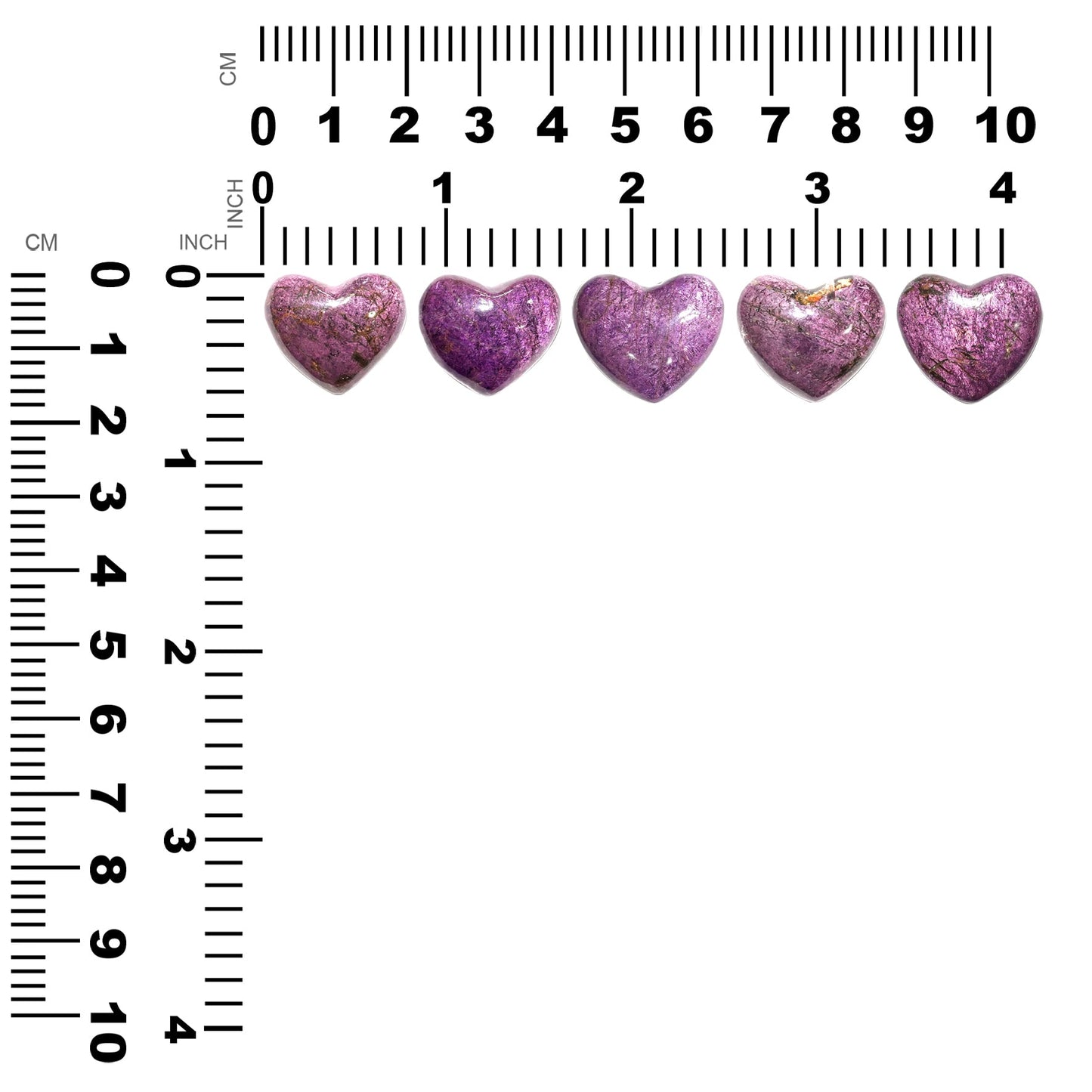 Starborn Hand Carved Purpurite Heart (18-20mm) - 1 Piece