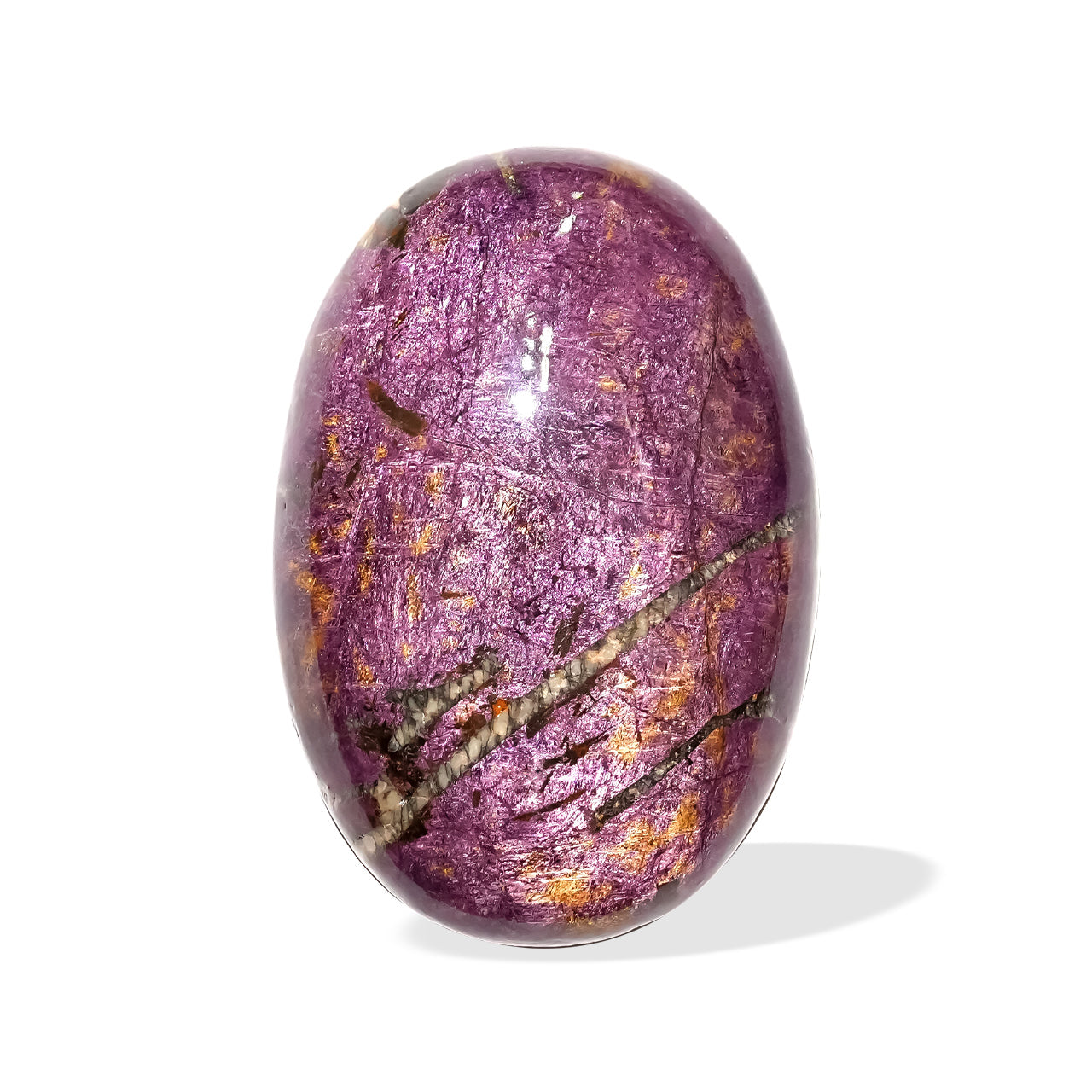Starborn Polished Purpurite Palm Stone (90-115 grams)