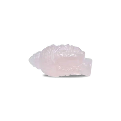 XL Hand Carved Rose Quartz Buddha Head - 1 Piece