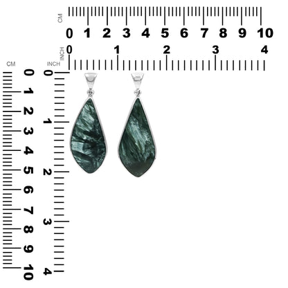 Starborn Freeform Seraphinite Pendant in Sterling Silver