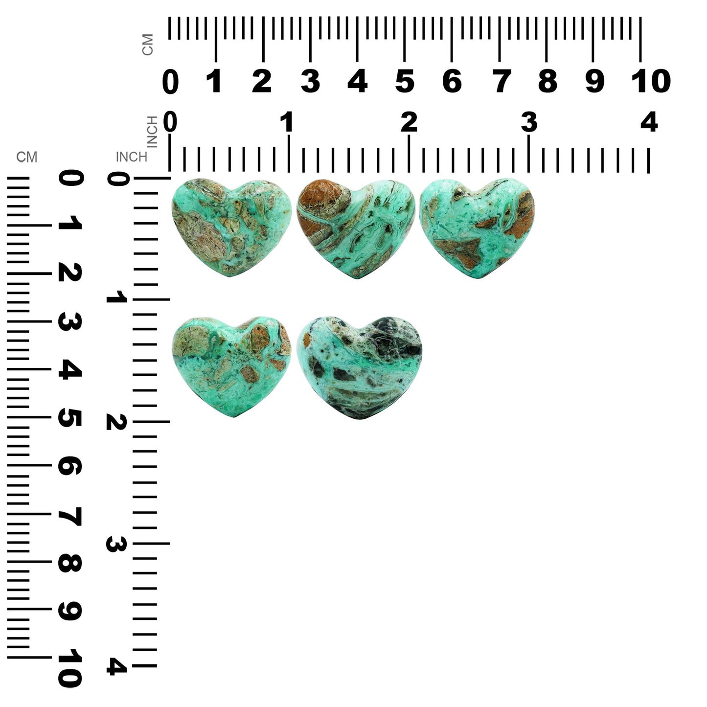 Starborn Smithsonite Heart Cabochon 21-23 mm - 1 Piece