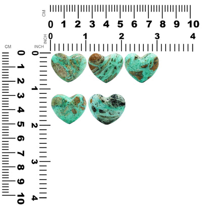 Starborn Smithsonite Heart Cabochon 21-23 mm - 1 Piece