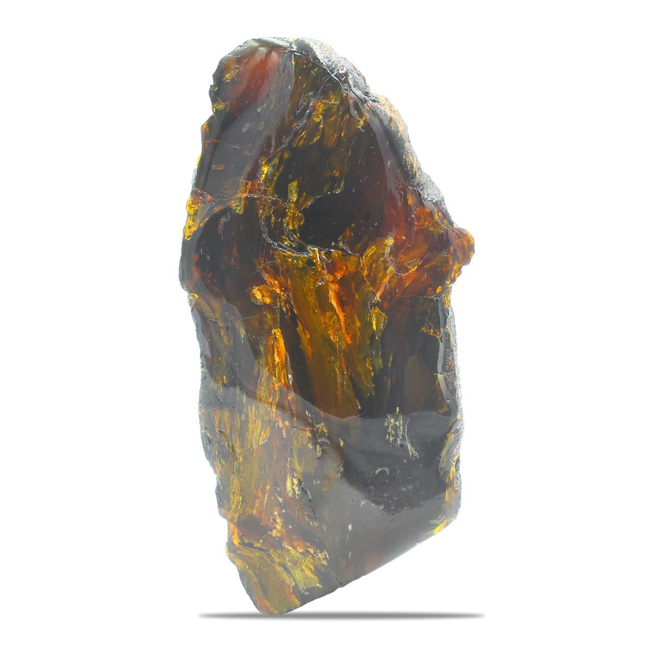 Starborn Polished Lion's Mane Sumatra Amber Collector (180g-200g) - 1 Piece