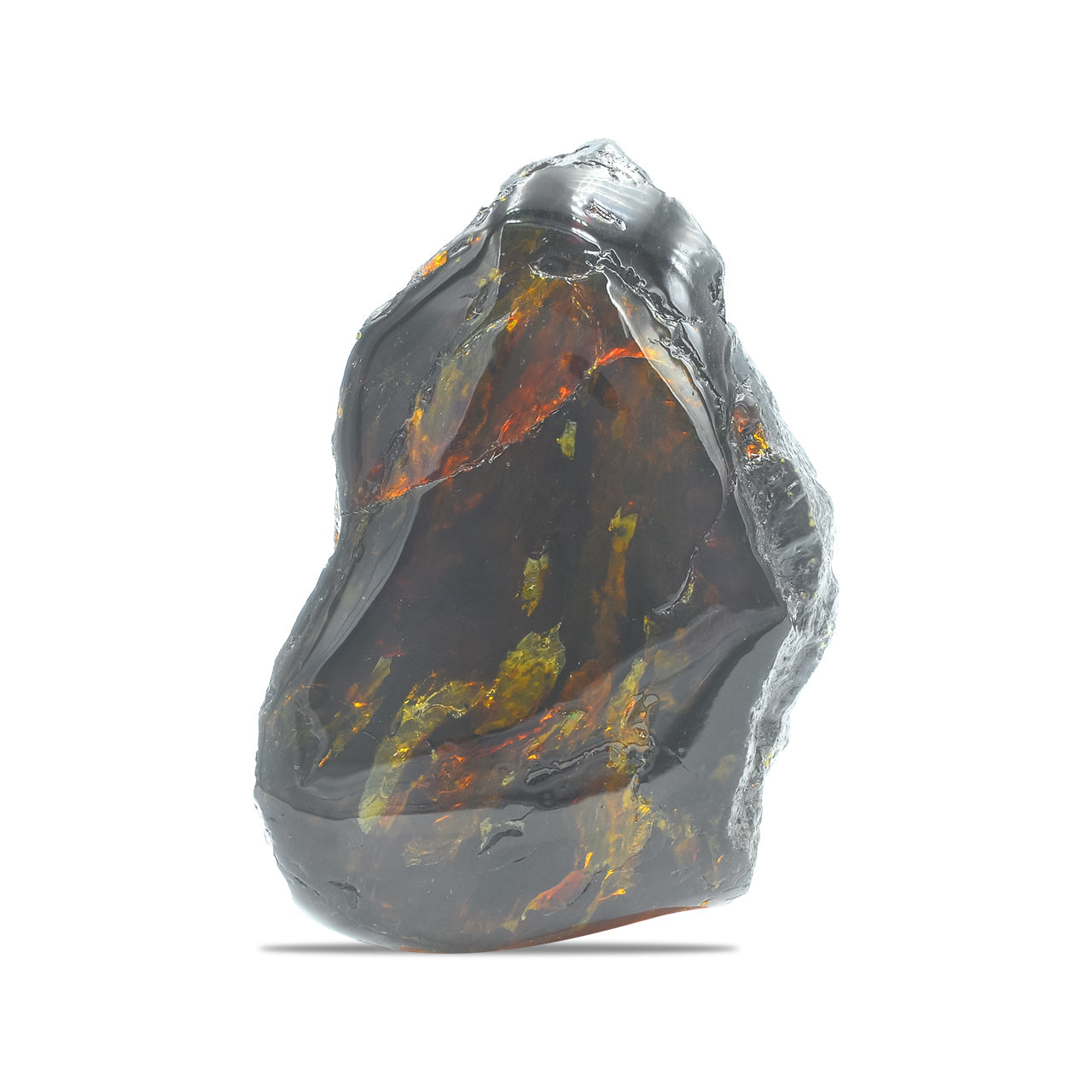 Starborn Polished Lion's Mane Sumatra Amber Collector (180g-200g) - 1 Piece