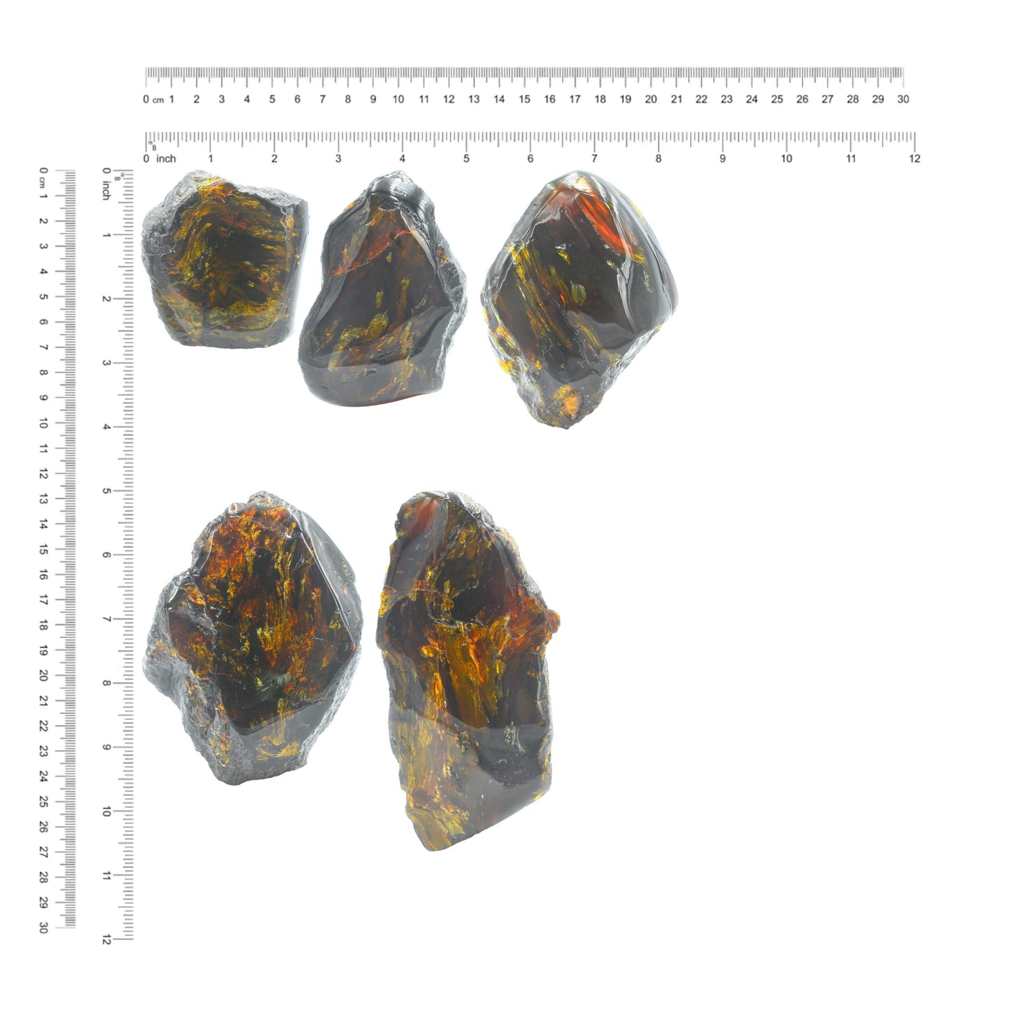 Starborn Polished Lion's Mane Sumatra Amber Collector (180g-200g) - 1 Piece