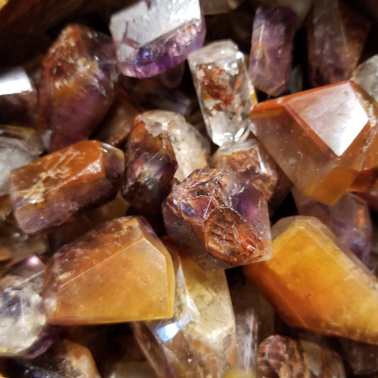 Cacoxenite Amethyst Tumbled Stones - Enhance Chakras and Raise Vibrations