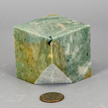 Caribbean Calcite Cut Corner Cube