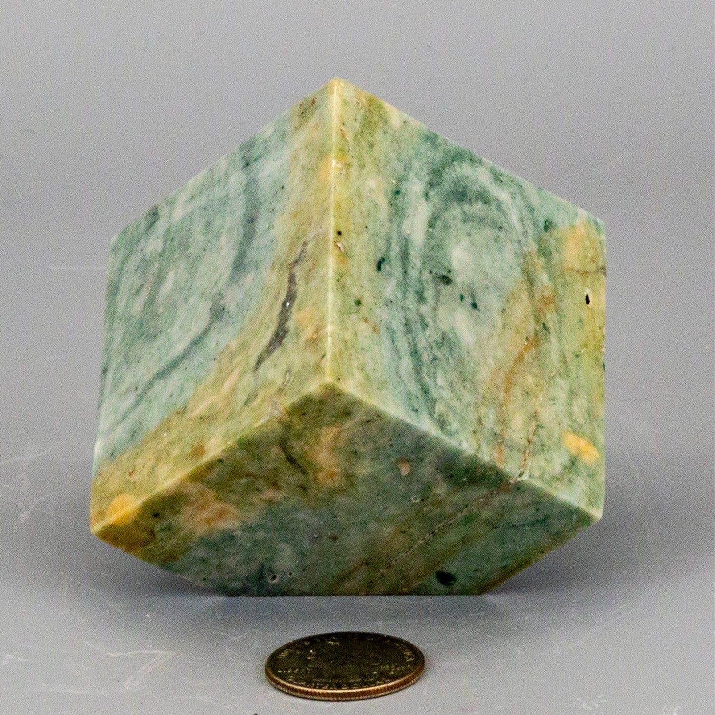 Caribbean Calcite Cut Corner Cube