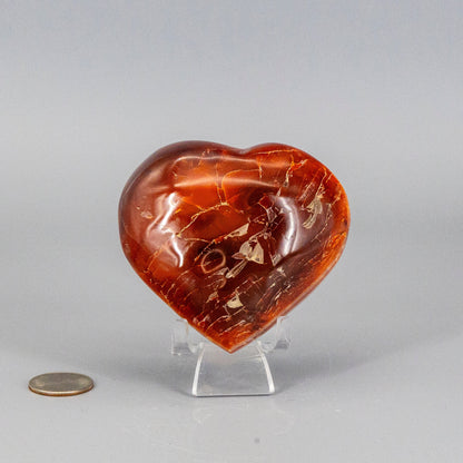 Carnelian Agate Heart