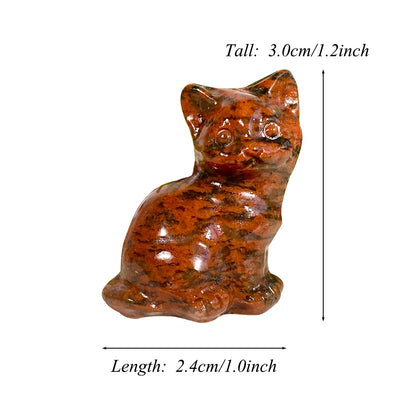 Crystal Cat Statue
