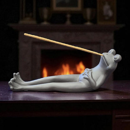 Ceramic Frog Incense Burner