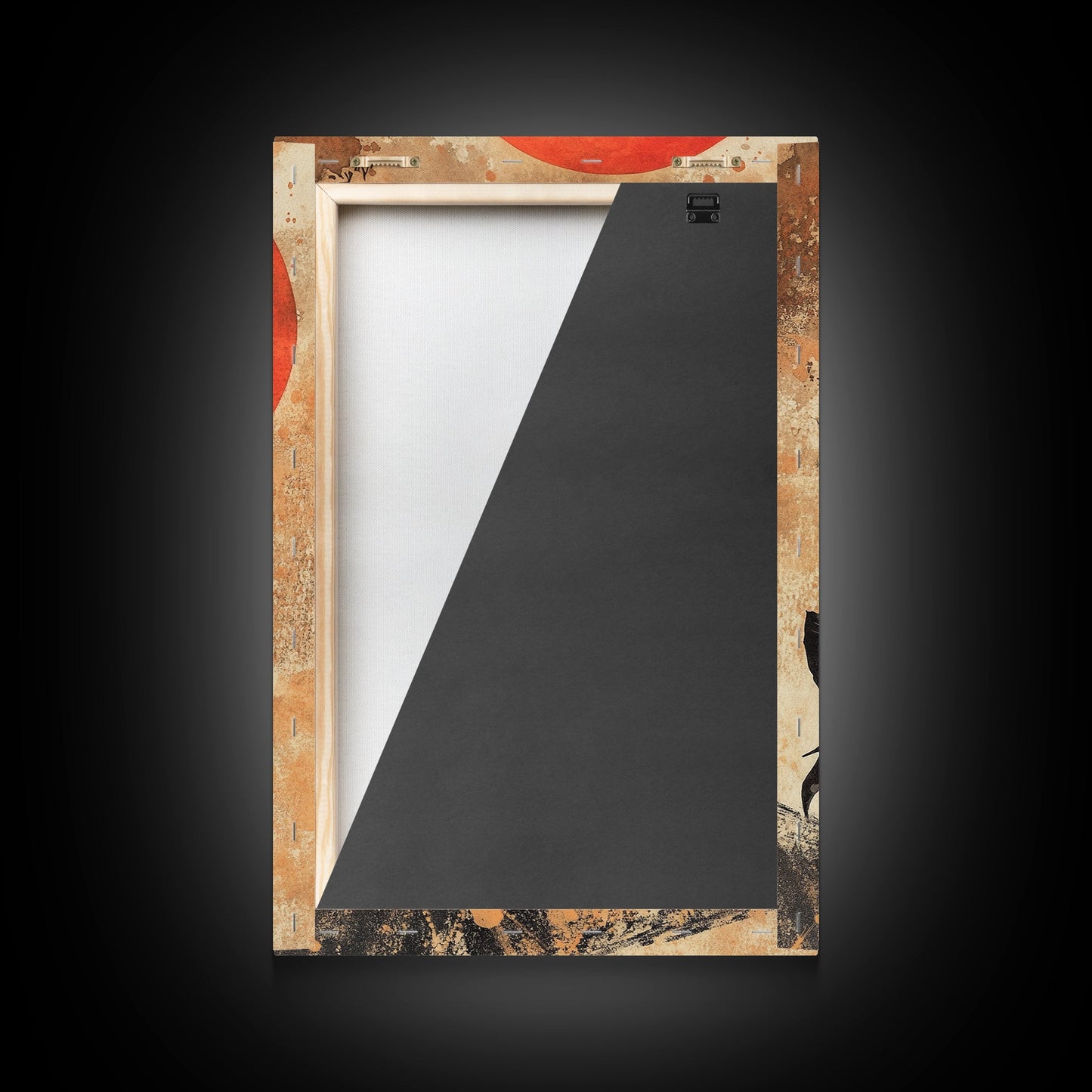 Witch Orange Moon Wall Art – Framed Canvas or Poster Print