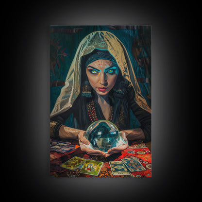 Fortune Teller with Crystal Ball Wall Art